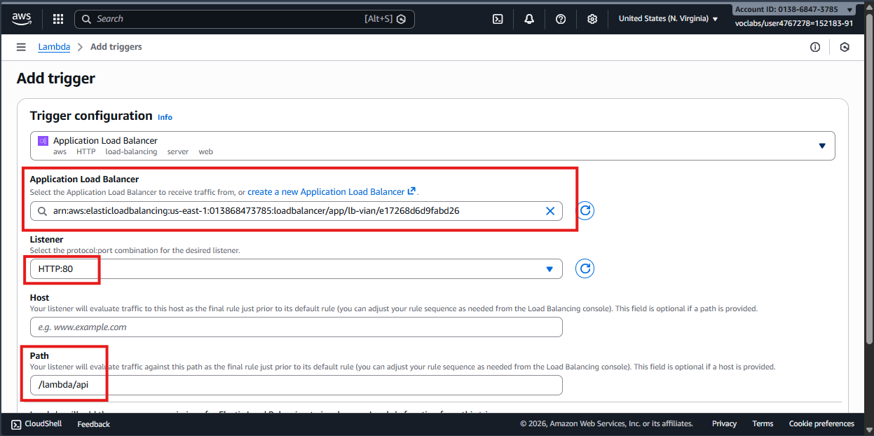 Lambda Trigger ALB 3