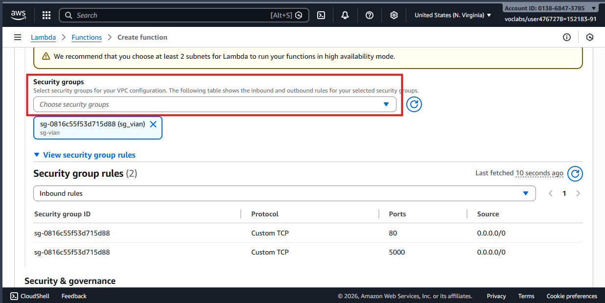 Create Lambda Ingest 4